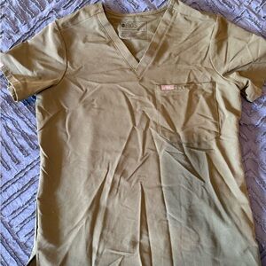 Figs Olive Green Scrub Top